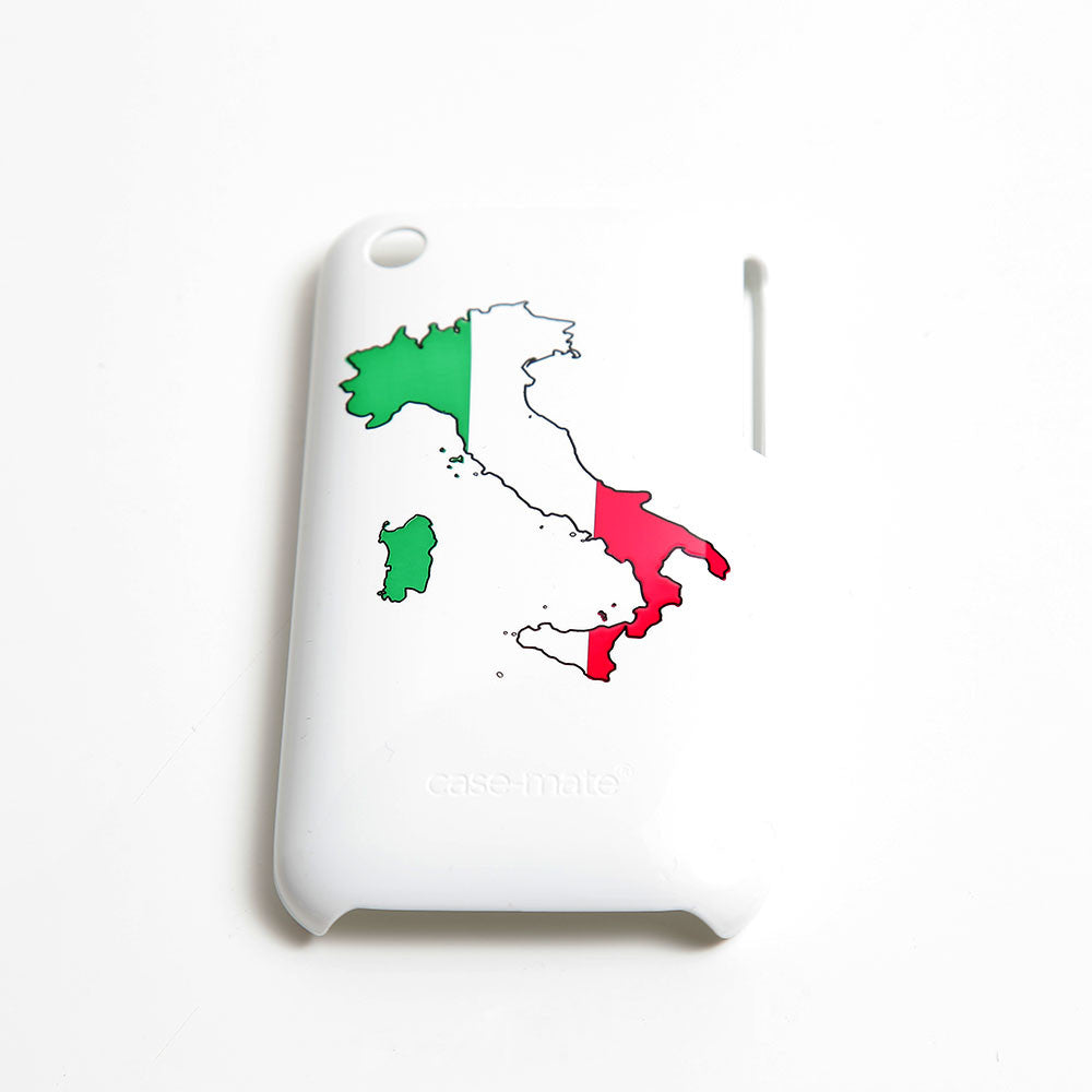 Iphone 3G/3Gs Plastic Case - White Itealy Map