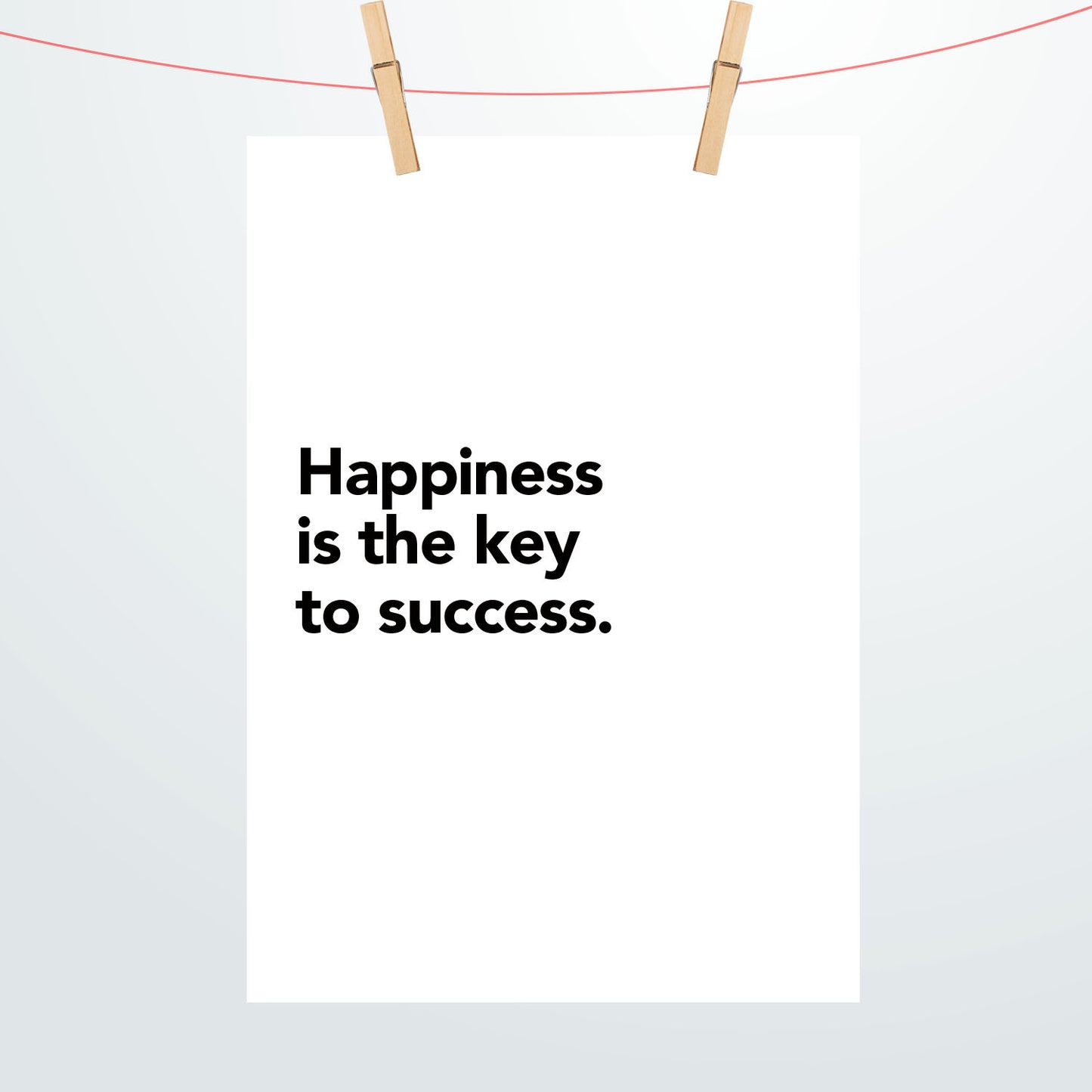 Happiness is the key Poster