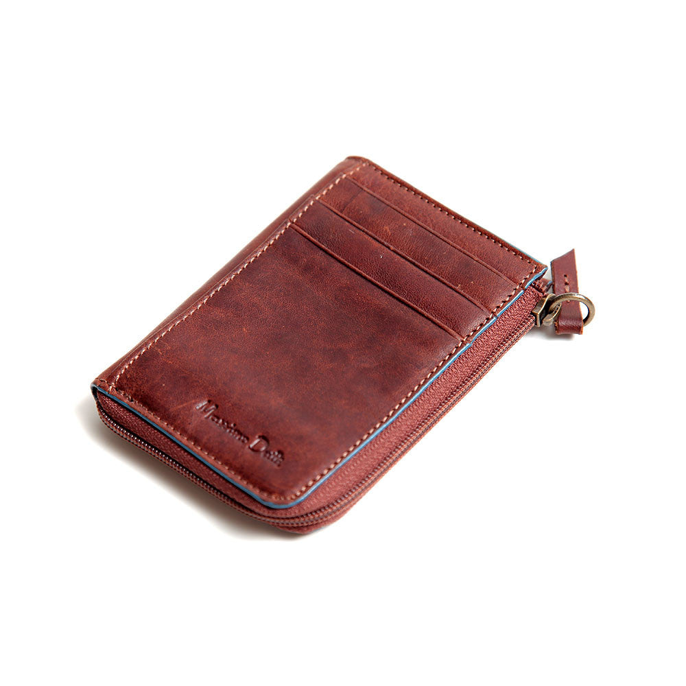 Massimo Dutti Leather Wallet Brown